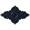 Ekena Millwork Melchor Diamond Medallion (Canopies up to 4"), 67 1/4"W x 43 3/8"H x 4"ID x 2"P, Midnight Dream CM70X43MLMDF - alternate 1